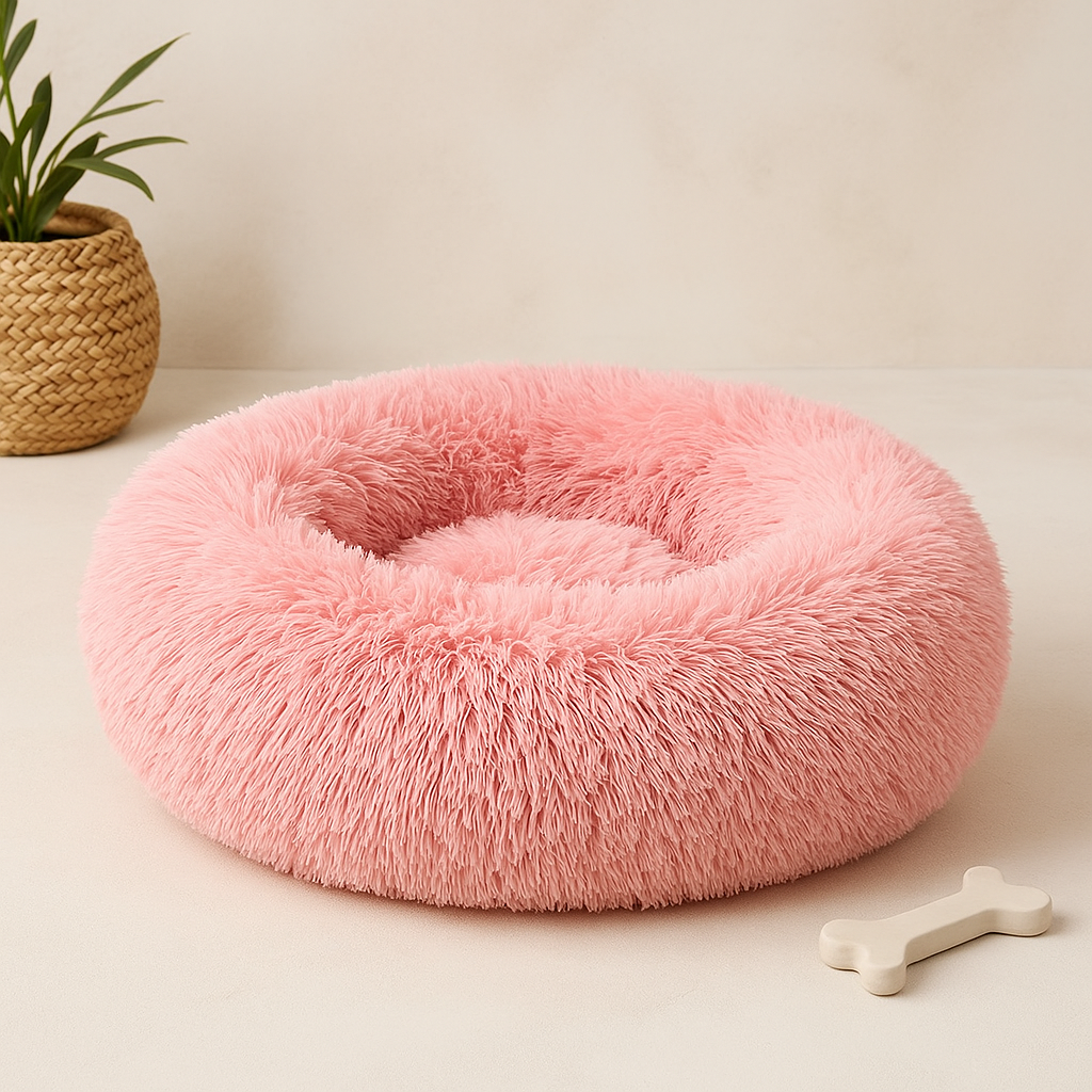 Cuccia Calmante a Ciambella per Cani e Gatti