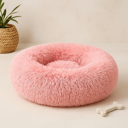 Cuccia Calmante a Ciambella per Cani e Gatti